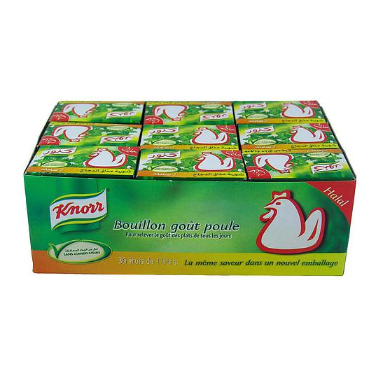 Knorr Bouillon mit Hähnchen Geschmack 36x(2x9g)