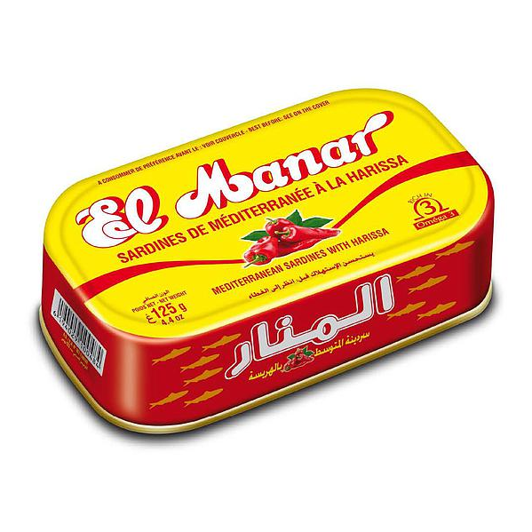 El Manar Sardinen mit Harissa 125g