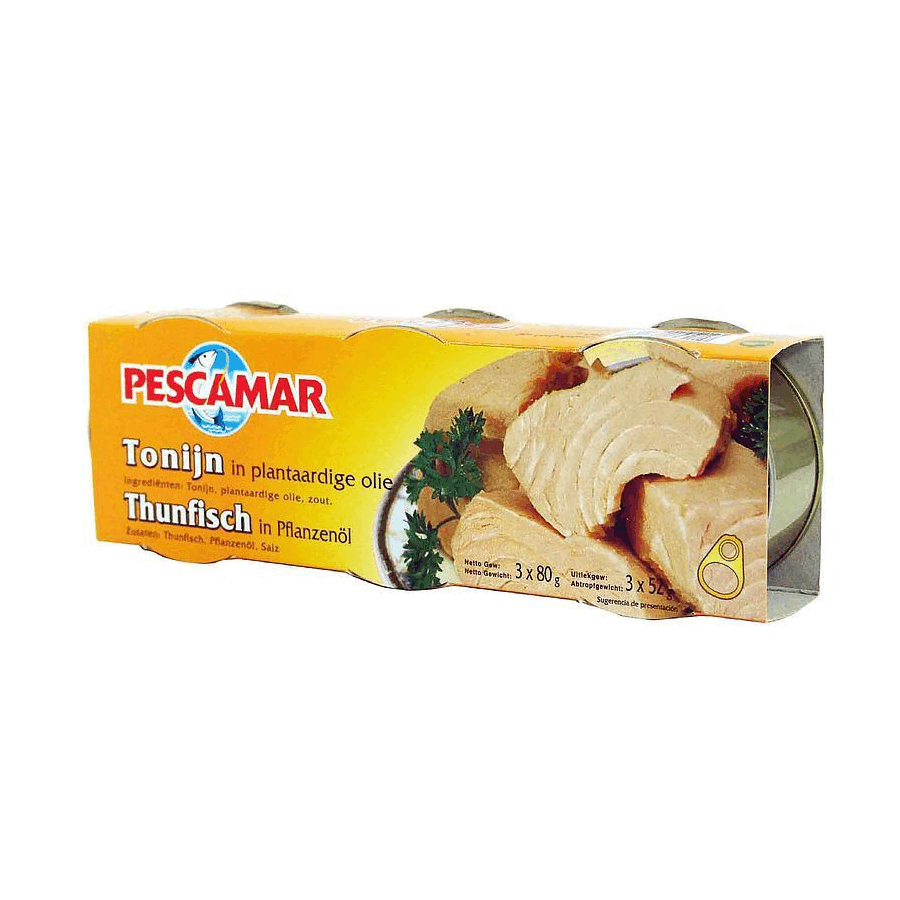 PESCAMAR Thunfisch in Pflanzenöl 3x 80g