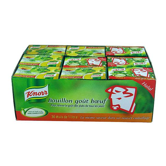 Knorr Bouillon mit Rind Geschmack 36x(2x9g)